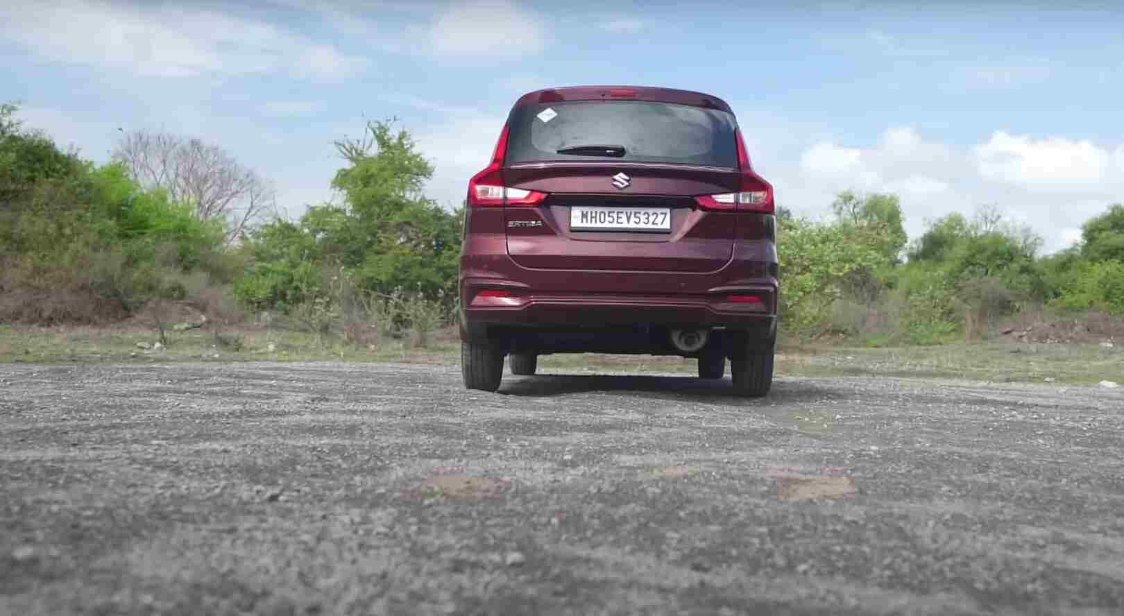 Ertiga car on rent in goa back view (1)