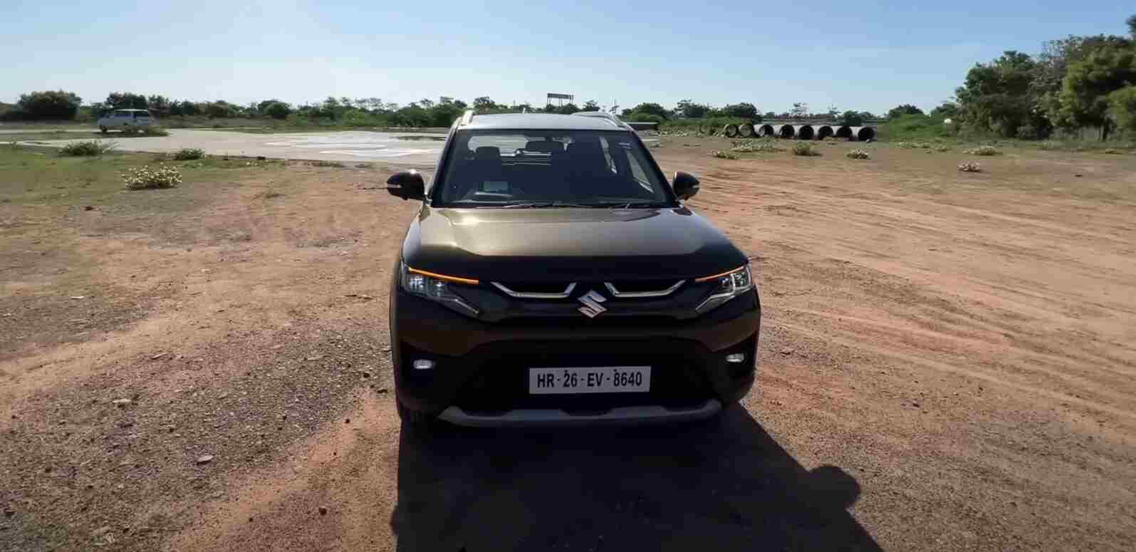 Suzuki Brezza car on rent in goa front view