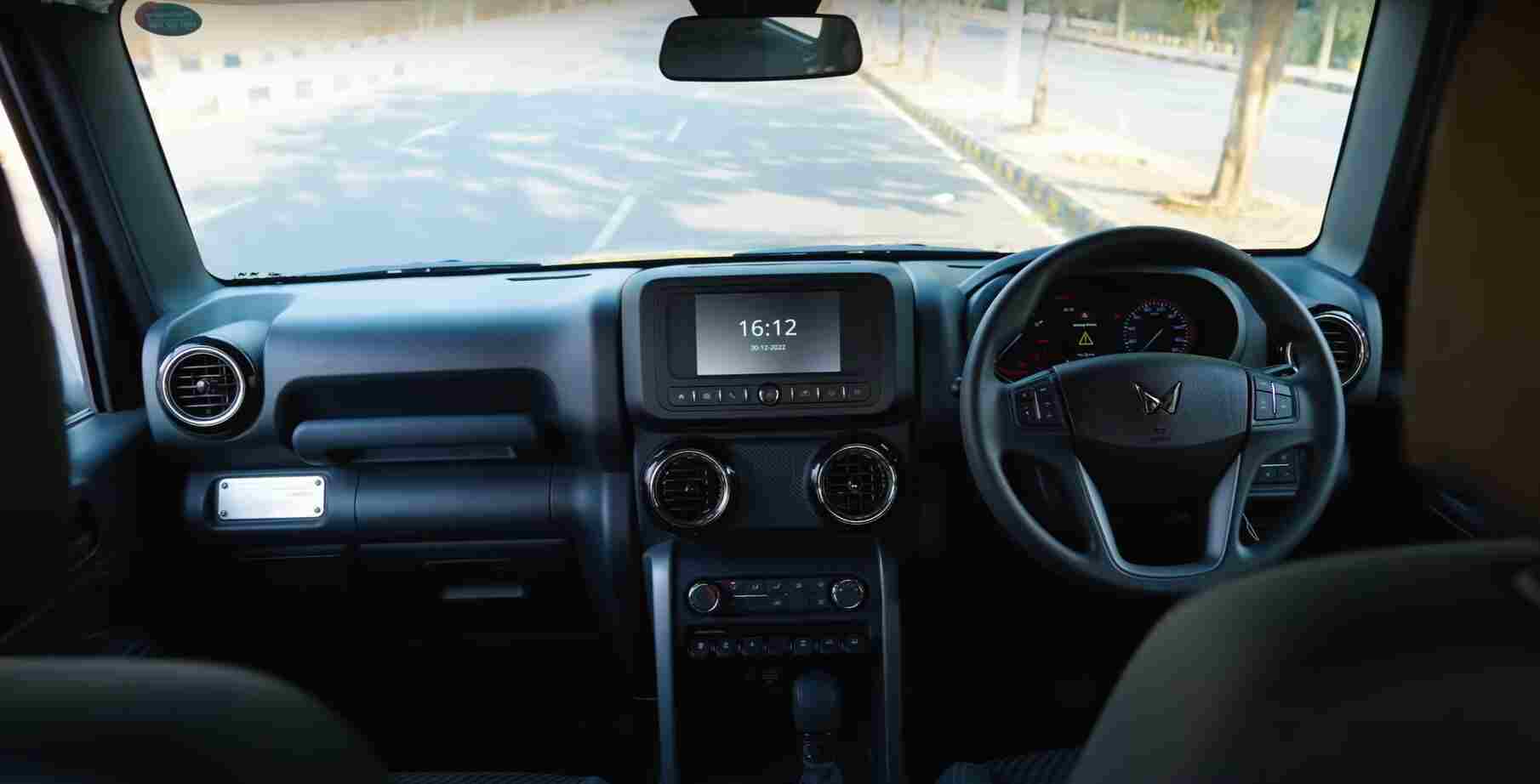 Thar car on rent in goa inner view