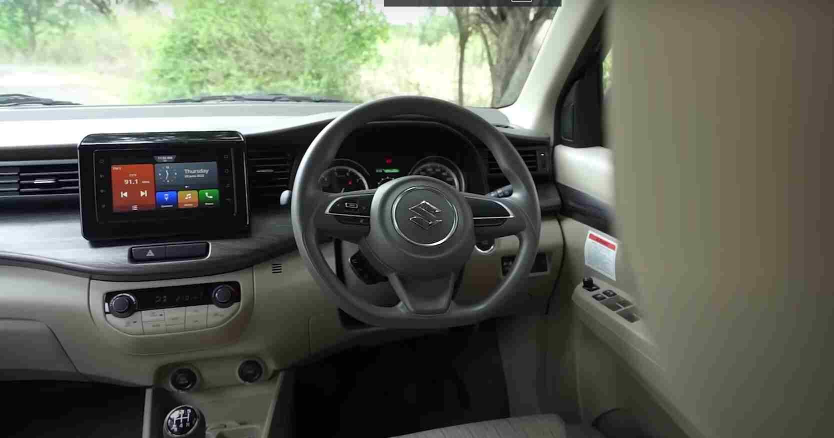 ertiga car on rent in goa inner view (1)