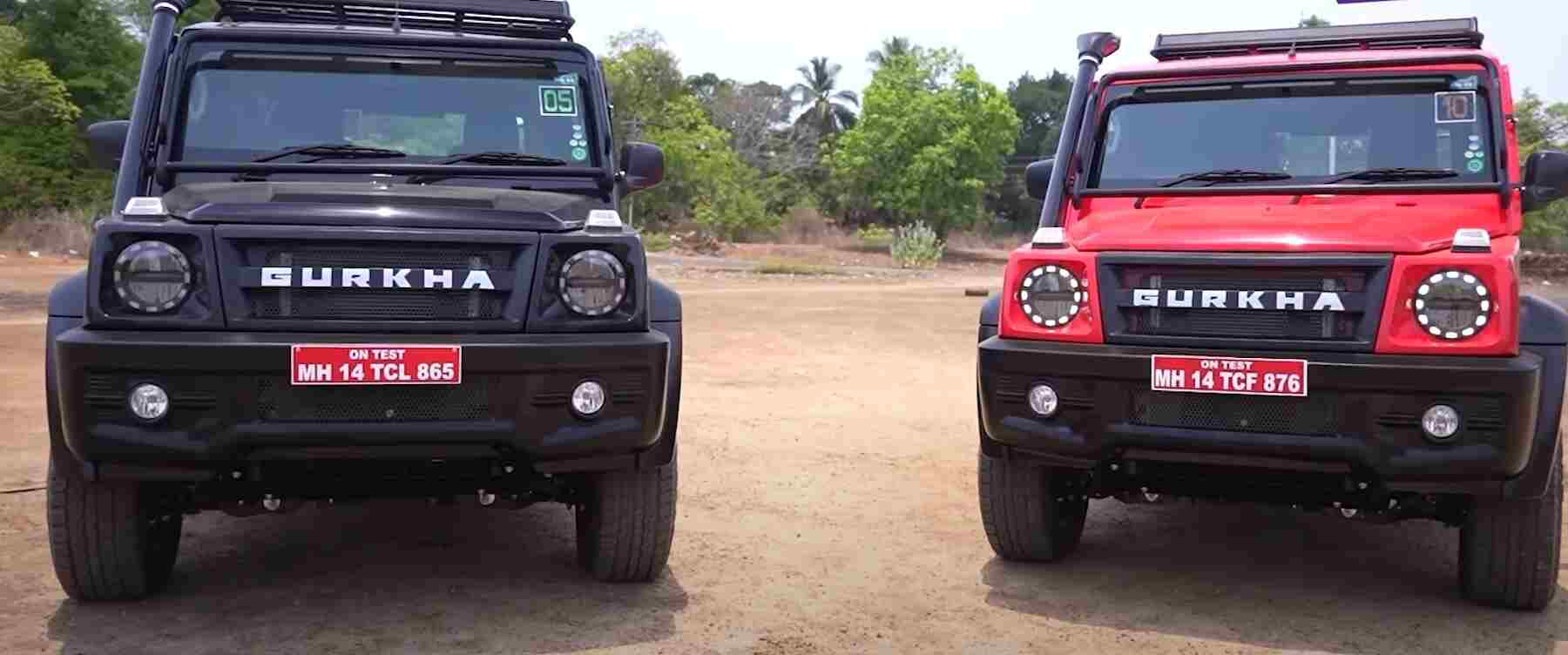 gurkha car on rent in goa front view