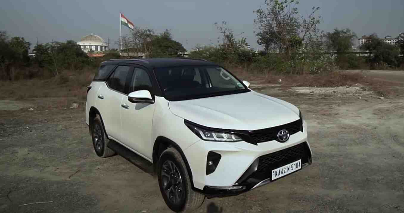 toyota legender car on rent in goa side view